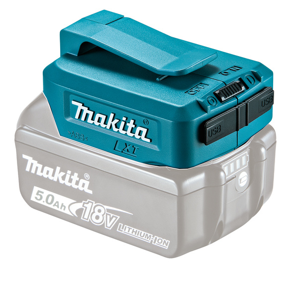 MAKITA SEAADP05 AKKUADAPTERI, MUUTTAA 18V AKUN USB VIRTALÄHTEEKSI MAK-SEAADP05