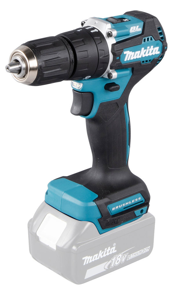 MAKITA DHP487Z ISKUPORAKONE 18V, HIILIHARJATON, 40/25NM, 1,7KG. RUNKOVERSIO MAK-DHP487Z