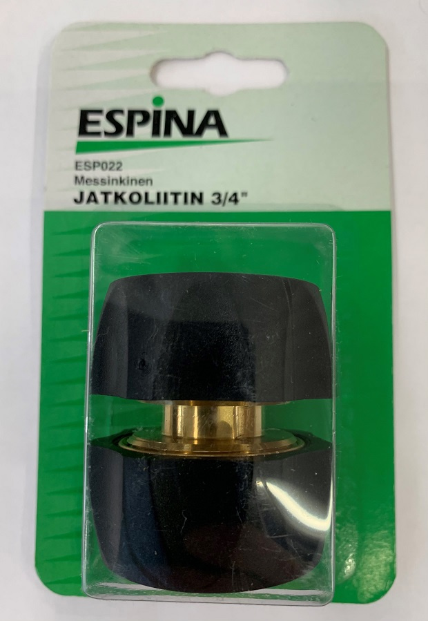 JATKOLIITIN 3/4" MESSINKI ESP022