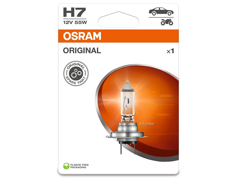 OSRAM ORIGINAL 12V H7 SINGLE 10-64210-1BL