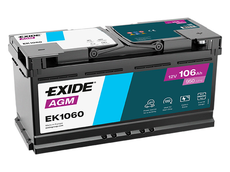 EXIDE-AKKU AGM EK1060 106AH EK1060-1102