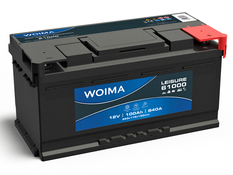 WOIMA VAPAA-AJAN AKKU 100AH 353X175X190 -/+ 840A EN 1806-61000